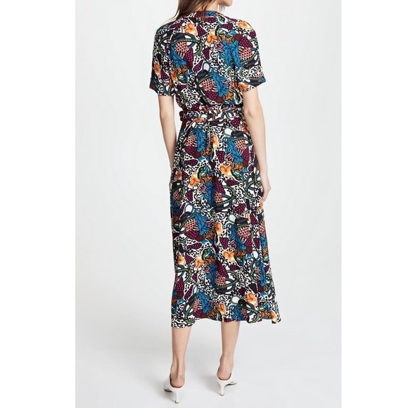 Veronica Beard Maxi Floral Wrap Serena Dress - Picture 7 of 8